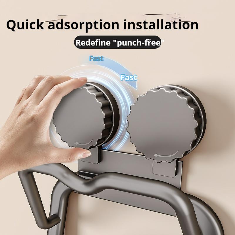 DOORVERSE Pot Lid Holder Multi-Layer Suction Cup Pan Cover Storage Holder Practical Wall Mounted Punch-Free Pot Lid Rack