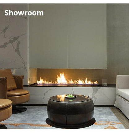 3D Atomizing Fireplace, Built-in Extra Long Simulated Flame, Electronic Humidifier, Platform Decoration