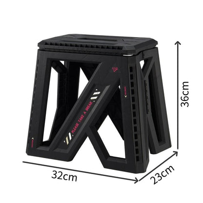 Doorverse Thickened Plastic Folding Stool Household Portable Storage Stool Outdoor Picnic Fishing Chair Portable Stools