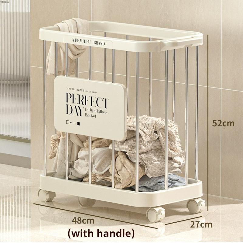 Doorverse Laundry Basket Removable Bathroom Shelf Yoga Mat Storage Basket Laundry Basket Sports Equipment Storage Basket