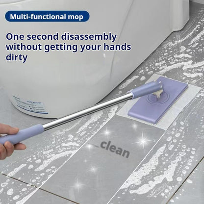 Automatic Cloth Changing Mini Mop Hands-Free Mini Mop Compatible With Face Towels Push-Pull Hand-Free Wash Rotating Mop