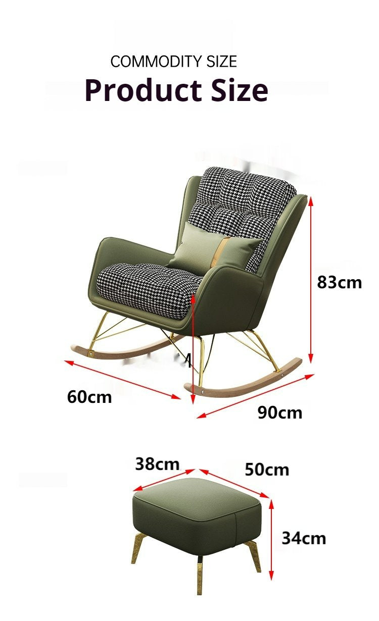 Single Rocking Chair Lazy Sofa For Single