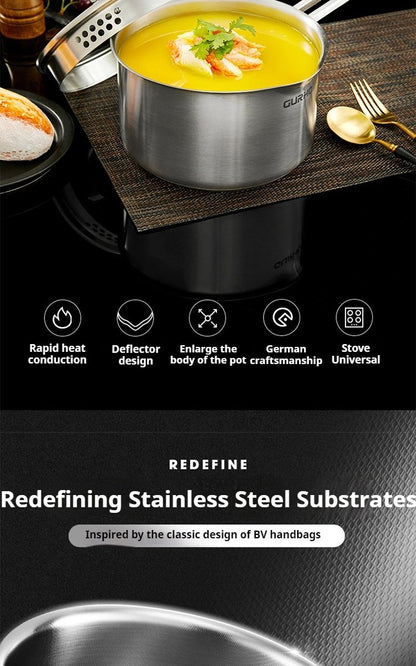 Milk Pot 304 Stainless Steel Instant Hot for Kitchen