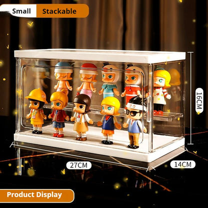 DOORVERSE Popmart Display Box Blind Box Storage Acrylic Doll Display Stand Transparent Box Removable Partition Lego Display Box