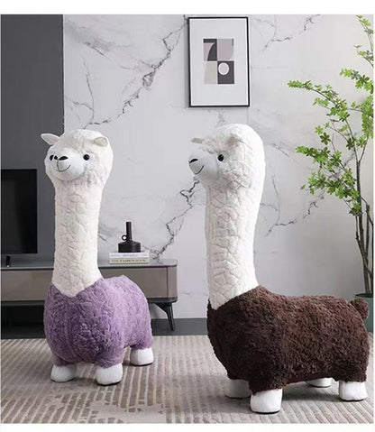 Alpaca Shaped Seat, Living Room Decor, Children's Sofa, Leisure Seat