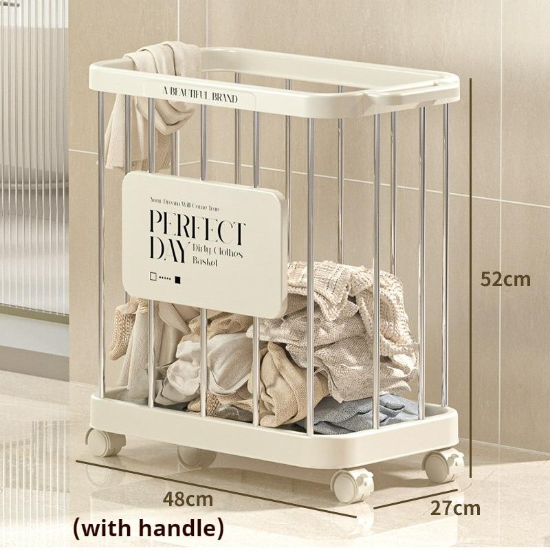 Doorverse Laundry Basket Removable Bathroom Shelf Yoga Mat Storage Basket Laundry Basket Sports Equipment Storage Basket