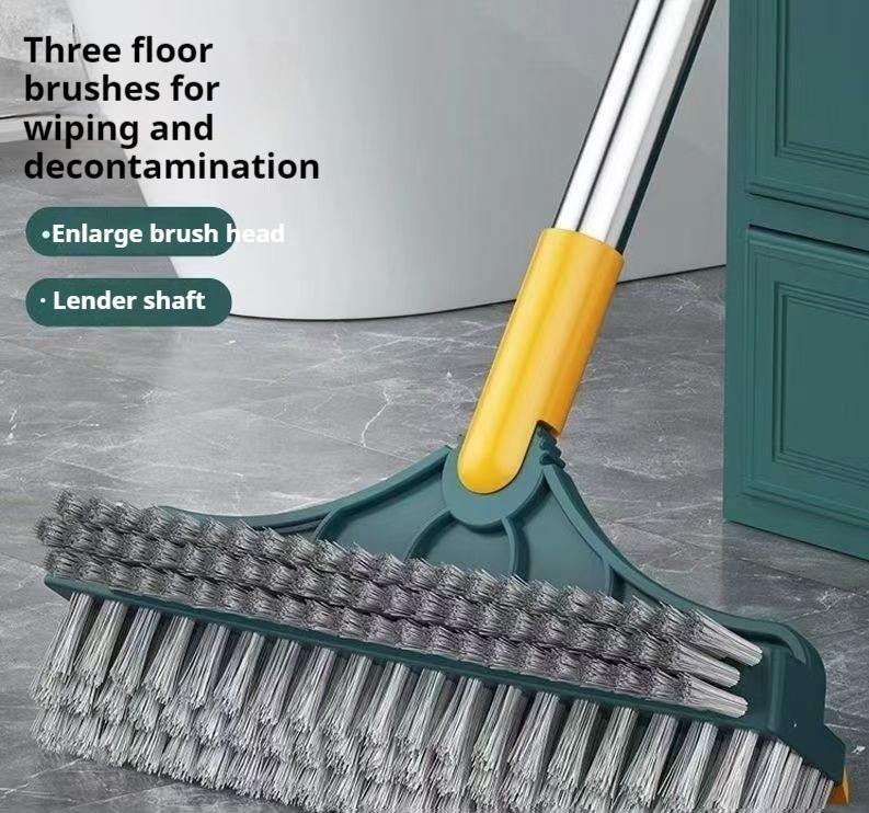 Rotating Floor Scrub Brush Toilet Tile Floor Brush Bathroom Cleaning Brush