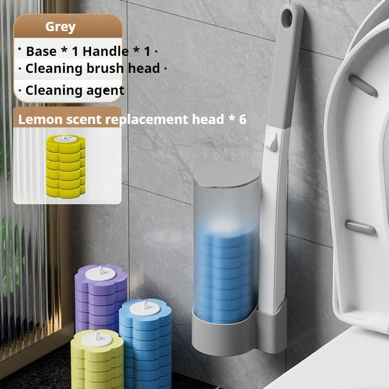 Disposable Toilet Brush Household No Dead Angle Cleaning Brush Toilet Toilet Brush Cleaning Replacement Head Antibacterial Toilet Brush