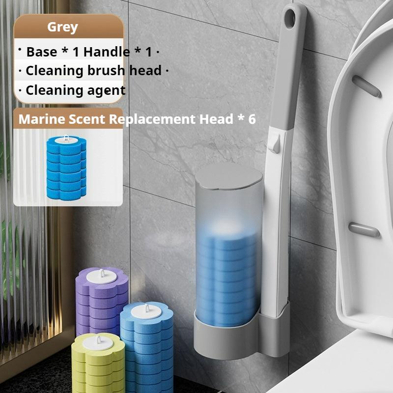 Disposable Toilet Brush Household No Dead Angle Cleaning Brush Toilet Toilet Brush Cleaning Replacement Head Antibacterial Toilet Brush