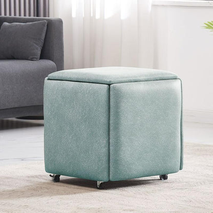 DOORVERSE Multi-functional Combination Storage Stool Magic Cube Stool Small Stool Home Living Room Sofa Stool Five Benches Coffee Chair