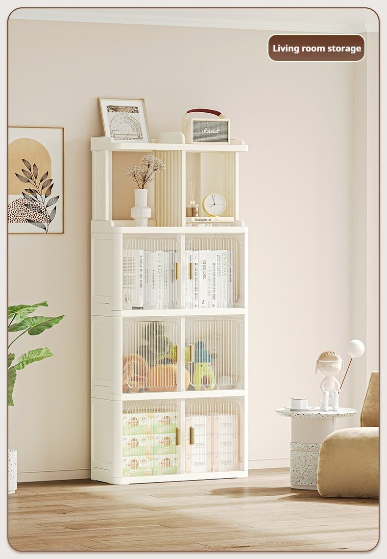 Simple Modern Style Bookcase Household Children's Bookshelf Display Cabinet Multi-layer Storage Shelf