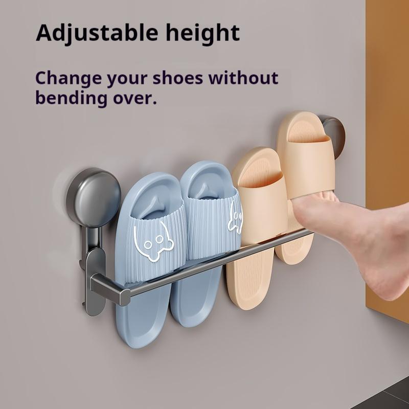 Bathroom Wall Mounted Shoe Rack Toilet Towel Hanger Rack Towel Toilet Shelf Hanger Bathroom Shoes