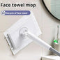 Automatic Cloth Changing Mini Mop Hands-Free Mini Mop Compatible With Face Towels Push-Pull Hand-Free Wash Rotating Mop