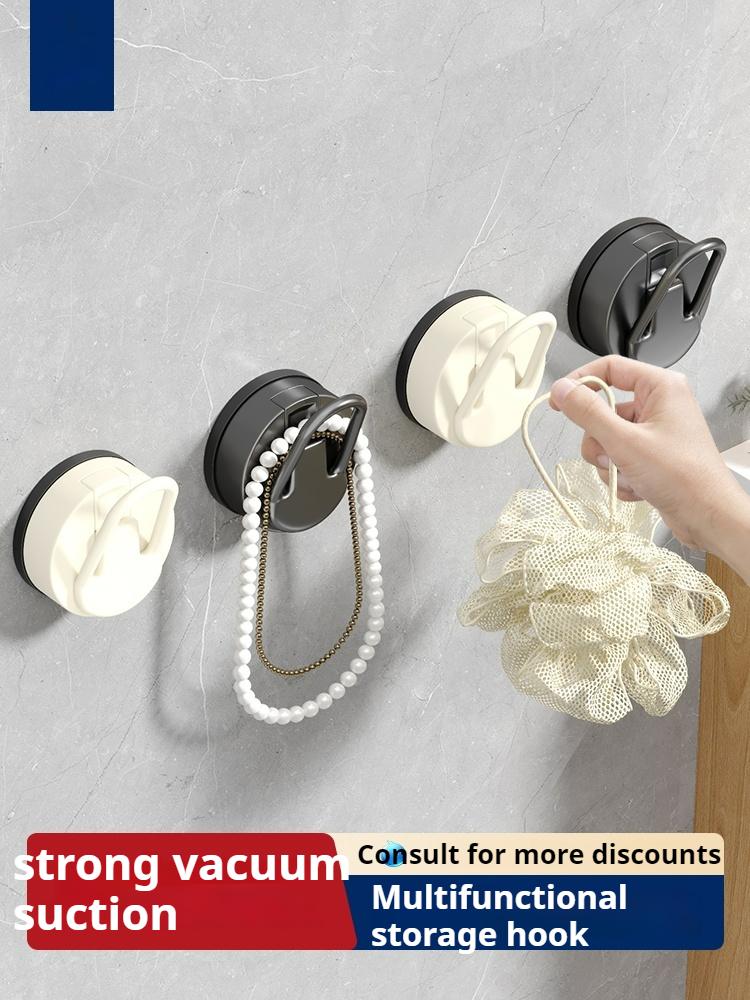 Doorverse Suction Cup Hook Non-punch BathroomTraceless Vacuum Hook Strong Bearing Kitchen Tile Towel Hook