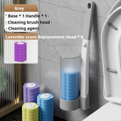 Disposable Toilet Brush Household No Dead Angle Cleaning Brush Toilet Toilet Brush Cleaning Replacement Head Antibacterial Toilet Brush