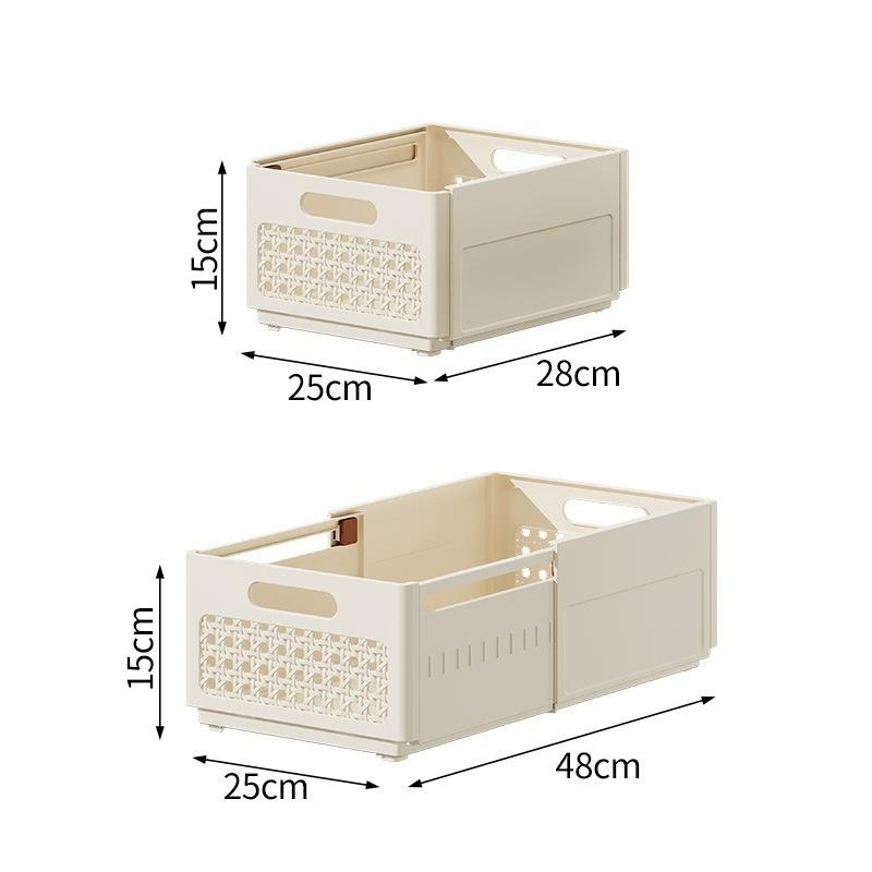 Doorverse Underwear Storage Box Home Retractable Wardrobe Clothing Organizer Drawer Underwear Sock Storage Basket