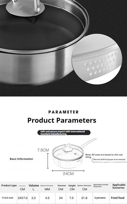 Pan 316 Stainless Steel Nonstick for Kitchen