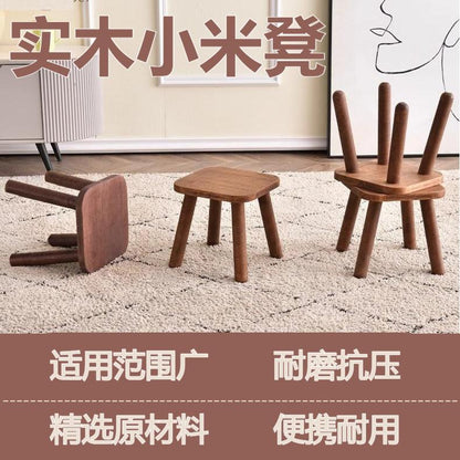 A Solid Wood Small Stool For Home Wooden Stool Dining Stool Minimalist Adult the Original Wooden Stool