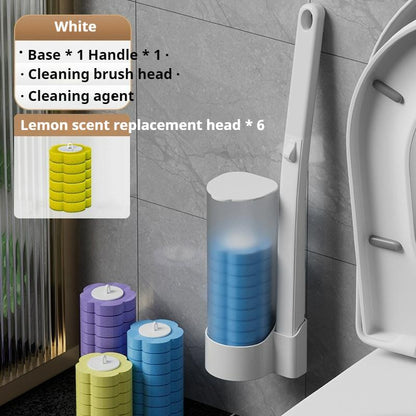 Disposable Toilet Brush Household No Dead Angle Cleaning Brush Toilet Toilet Brush Cleaning Replacement Head Antibacterial Toilet Brush