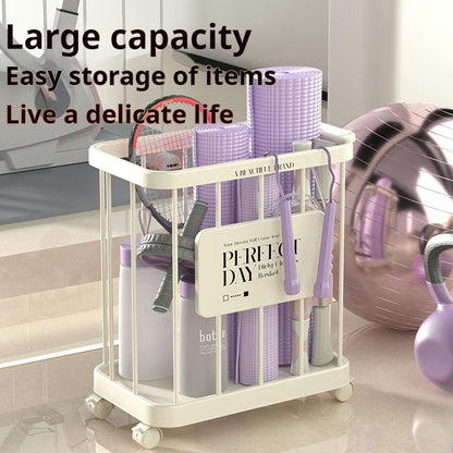 Doorverse Laundry Basket Removable Bathroom Shelf Yoga Mat Storage Basket Laundry Basket Sports Equipment Storage Basket