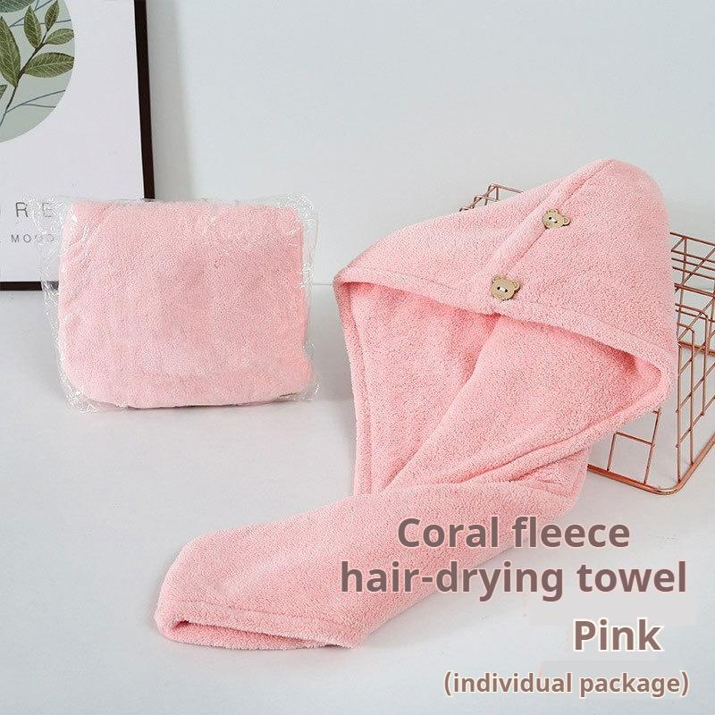 Microfiber Hair Towel Quick Drying Hair Towel Dry Hair Cap Super Absorbent 珊瑚绒超吸水干发帽