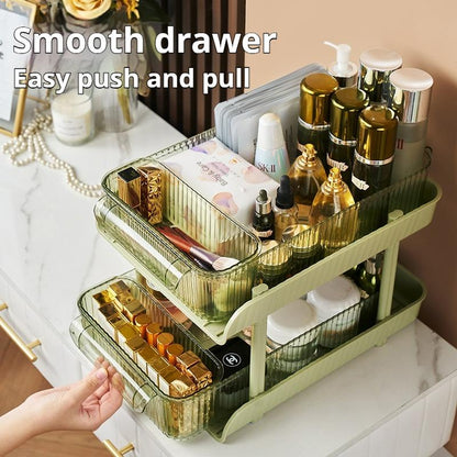 Doorverse Kitchen Storage Shelf Desktop Multi-layer Drawer Storage Shelf Bathroom Non-punch Storage Shelf Transparent Cosmetics Storage Shelf