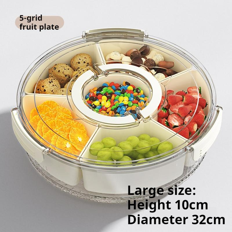 Serving Tray With Lid And Handle, Snackle Box Snack Containers Organizer For Food Pans Charcuterie Sandwich Station Veggi Fruit Vegetable Candy Food Storage For Travel Beach