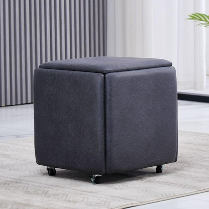 DOORVERSE Multi-functional Combination Storage Stool Magic Cube Stool Small Stool Home Living Room Sofa Stool Five Benches Coffee Chair