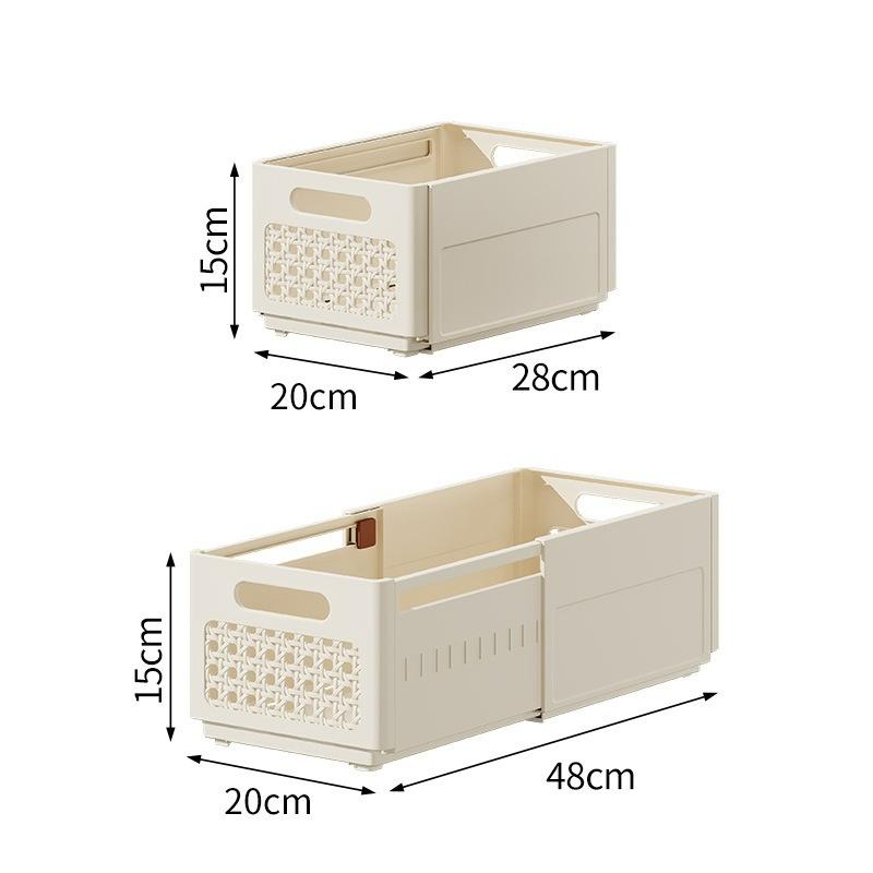 Doorverse Underwear Storage Box Home Retractable Wardrobe Clothing Organizer Drawer Underwear Sock Storage Basket