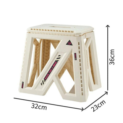 Doorverse Thickened Plastic Folding Stool Household Portable Storage Stool Outdoor Picnic Fishing Chair Portable Stools