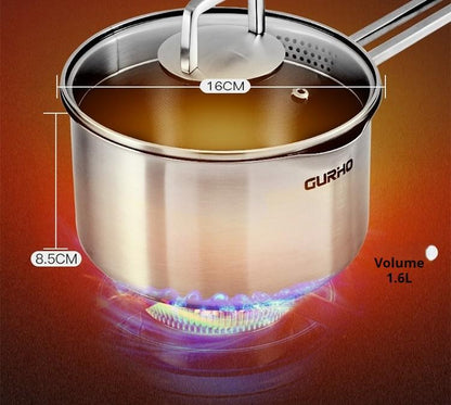 Milk Pot 304 Stainless Steel Instant Hot for Kitchen