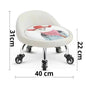 DOORVERSE Low Stool Chair Universal Small Stool with Wheel Children's Seat Shoes Bench Mini Multifunctional Pulley Rolling RoundSeat