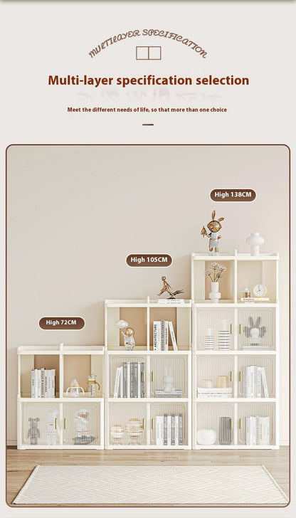 Simple Modern Style Bookcase Household Children's Bookshelf Display Cabinet Multi-layer Storage Shelf