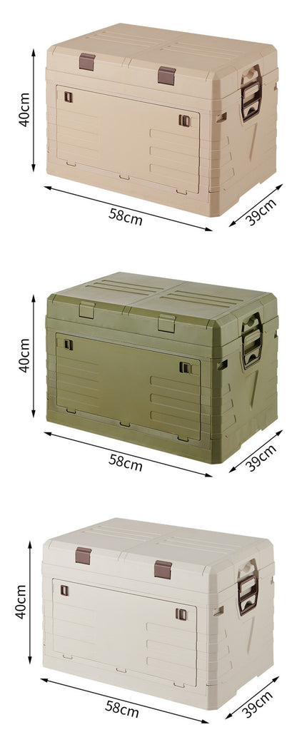 DOORVERSE Foldable Dustproof Storage Box | Large Capacity | Camping & Picnic Organizer