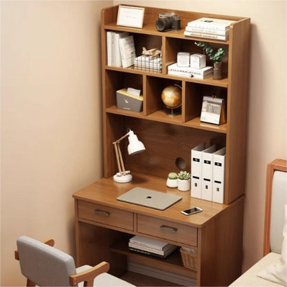 Study Desk with Bookshelf for Small Home