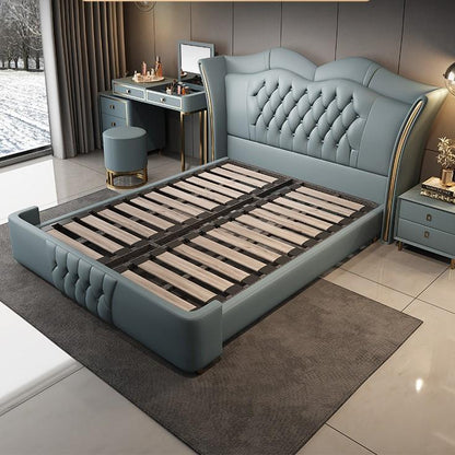 Bed 2024 New Modern Light Luxury Leather for Bedroom