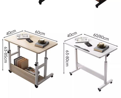 Triple-Tier Bedside Desk Adjustable for Dorm/Bedroom