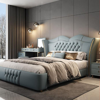 Bed 2024 New Modern Light Luxury Leather for Bedroom