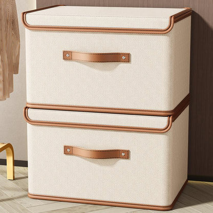 Oxford Cloth Large Flip Cover With Lid One-piece Storage Box Clothes Household Storage Box Wardrobe Clothes Storage Box