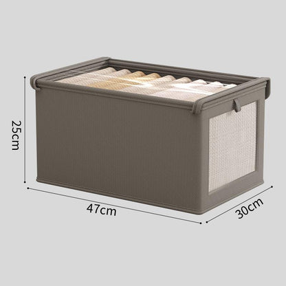 Oxford Cloth Window Bedroom Clothes Storage Box With Lid Household Clothes Dust-proof Storage Box Large Balcony Storage Box