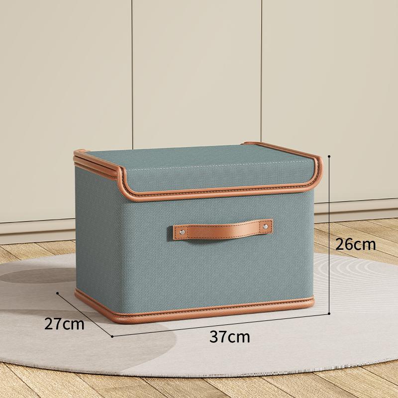 Oxford Cloth Large Flip Cover With Lid One-piece Storage Box Clothes Household Storage Box Wardrobe Clothes Storage Box