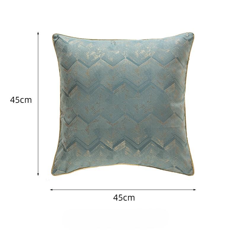 Cushion Blue and Golden Decorative Design Soft Comfortable for Sofa