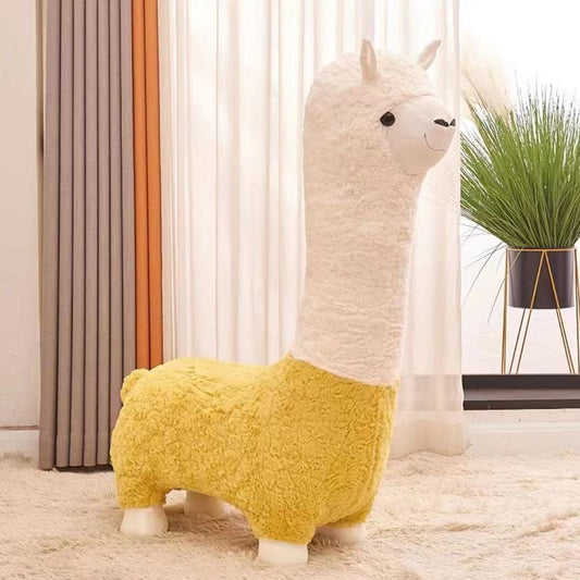 Alpaca Shaped Seat, Living Room Decor, Children's Sofa, Leisure Seat