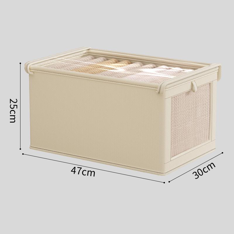 Oxford Cloth Window Bedroom Clothes Storage Box With Lid Household Clothes Dust-proof Storage Box Large Balcony Storage Box