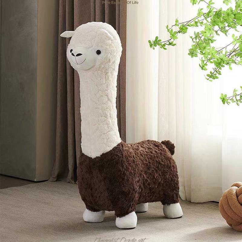 Alpaca Shaped Seat, Living Room Decor, Children's Sofa, Leisure Seat