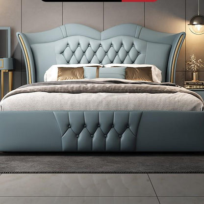 Bed 2024 New Modern Light Luxury Leather for Bedroom