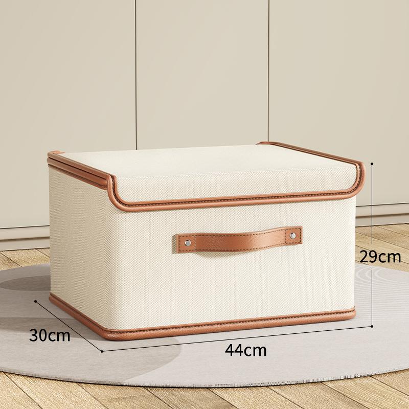 Oxford Cloth Large Flip Cover With Lid One-piece Storage Box Clothes Household Storage Box Wardrobe Clothes Storage Box