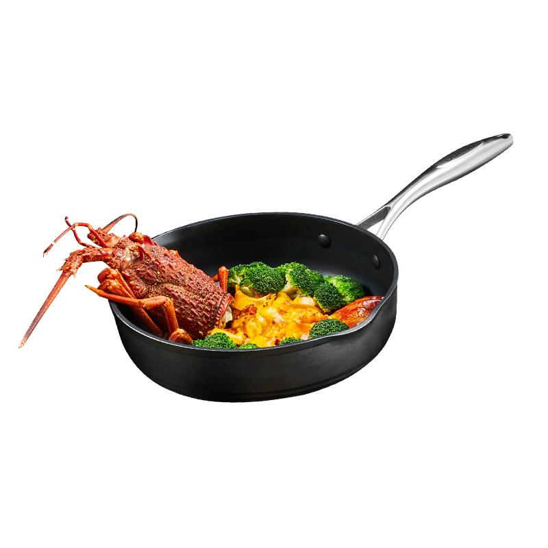 Frying Pan Platinum Non-Stick Material for Kitchen