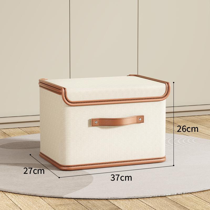 Oxford Cloth Large Flip Cover With Lid One-piece Storage Box Clothes Household Storage Box Wardrobe Clothes Storage Box