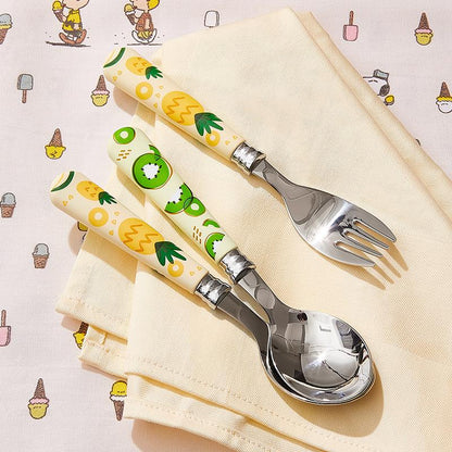 Ethnic Wind Stainless Steel Cutlery Stylish Folk Pattern Durable Multi-use For Dining&Travel